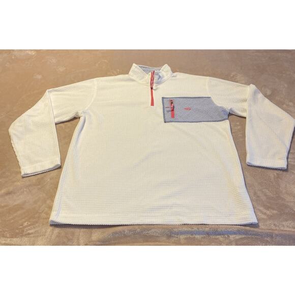 Southern Marsh Fieldtec Dune Pullover 1/4 zip Seersucker Size Medium - Picture 1 of 9
